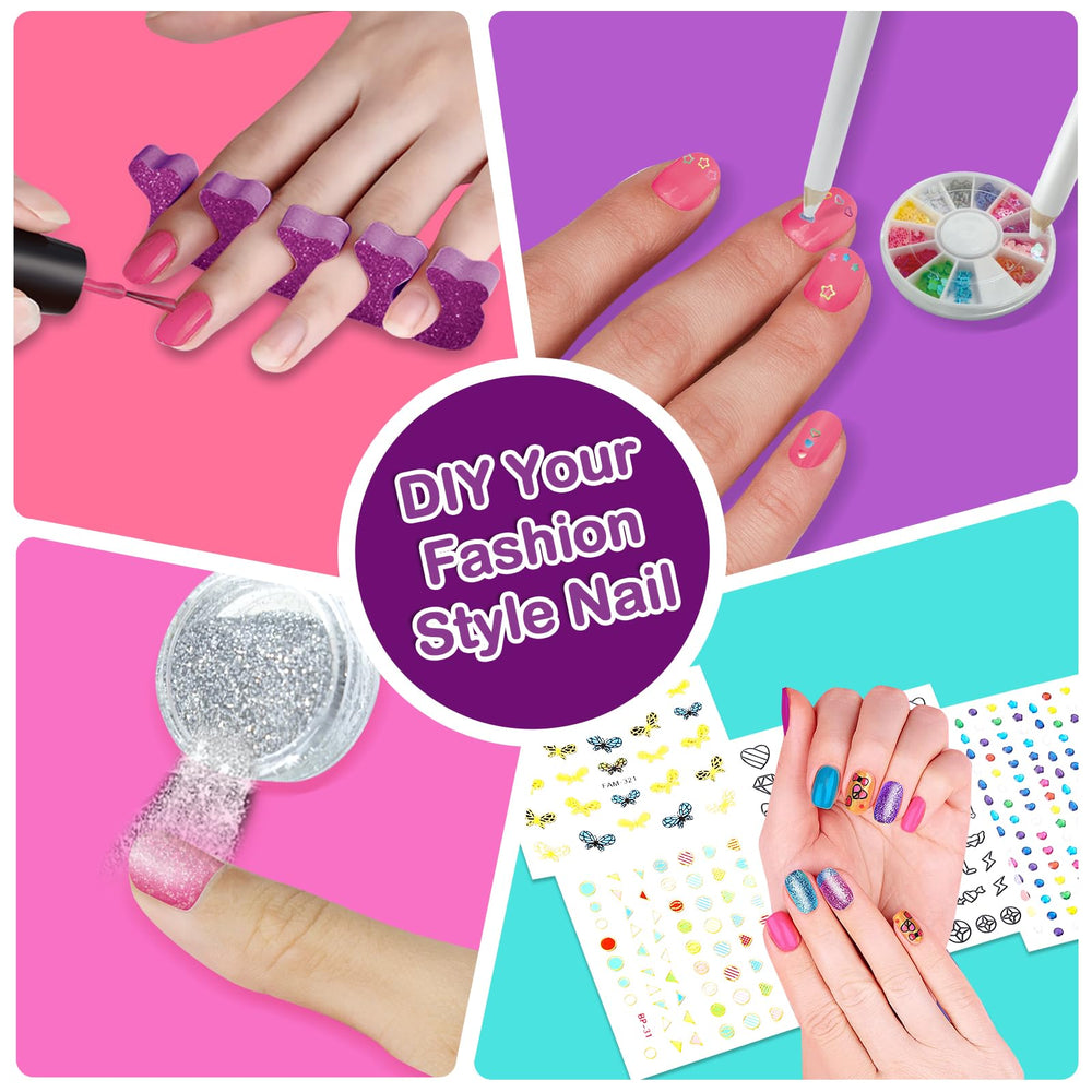 Combaybe cartoon stickers invite playful, unique manicure ideas.