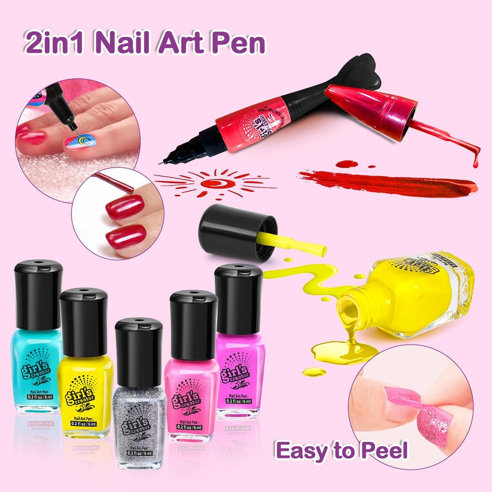Combaybe glitter pots and 3D decor spark creative nail designs.