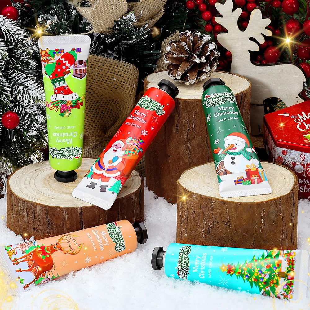 Comdian Christmas socks pattern hand cream adds festive touch while hydrating.