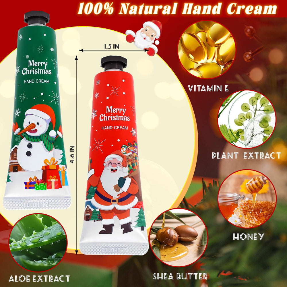 Comdian reindeer-pattern hand cream tube keeps hands nourished in cold weather.