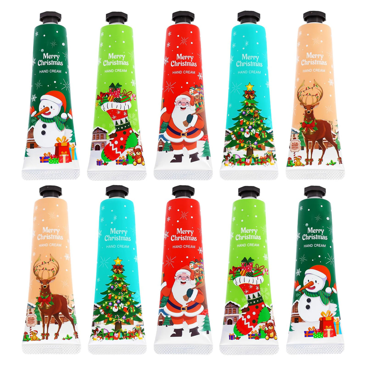 Comdian Christmas hand cream Santa pattern provides daily moisture and cheerful scent.