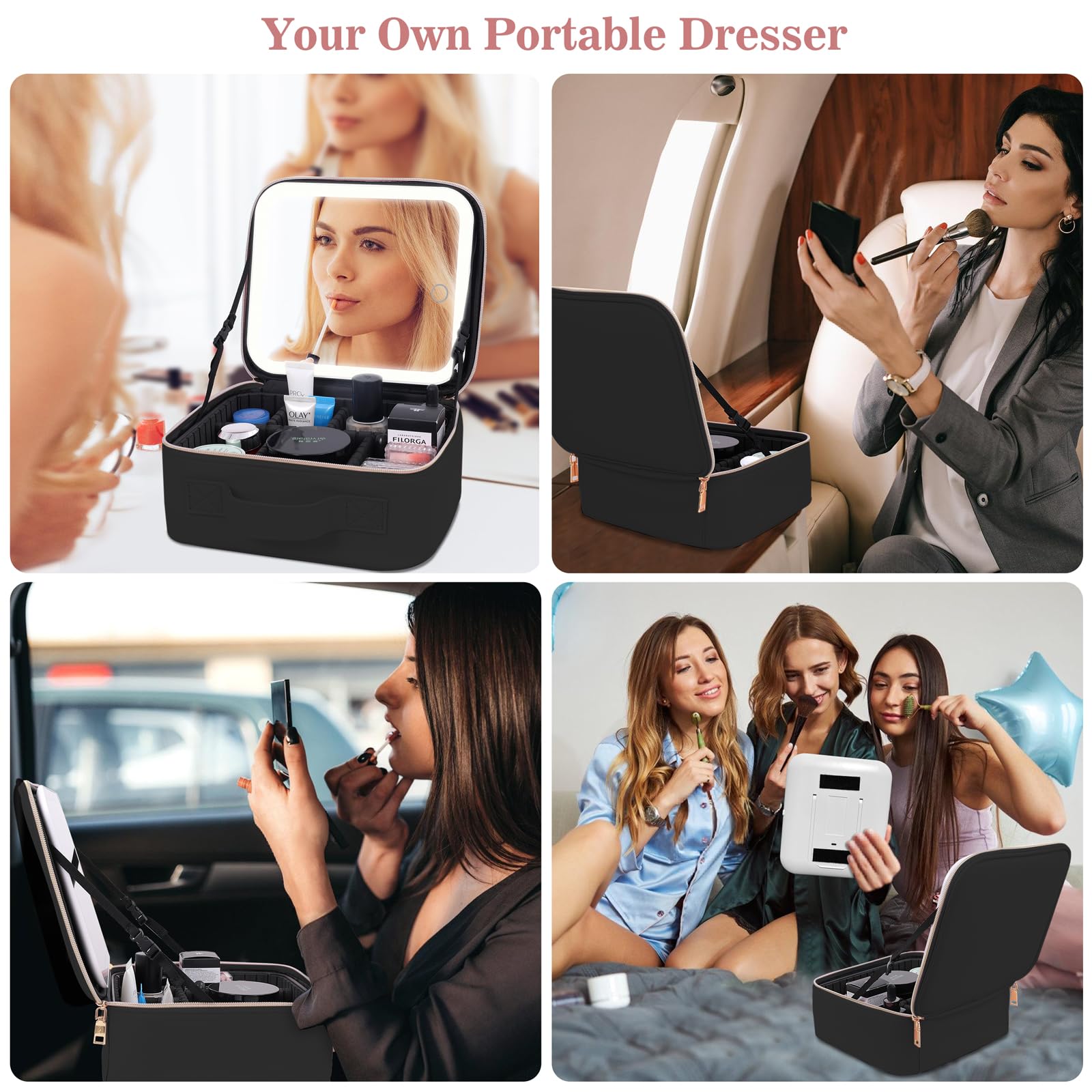 Comeacross gift packaging for the makeup case, ideal for gifting.