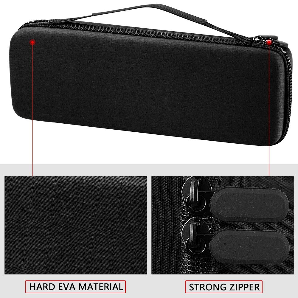Comecase grooming clipper blade case open reveals foam slots keeping blades secure.