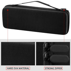 Comecase grooming clipper blade case open reveals foam slots keeping blades secure.