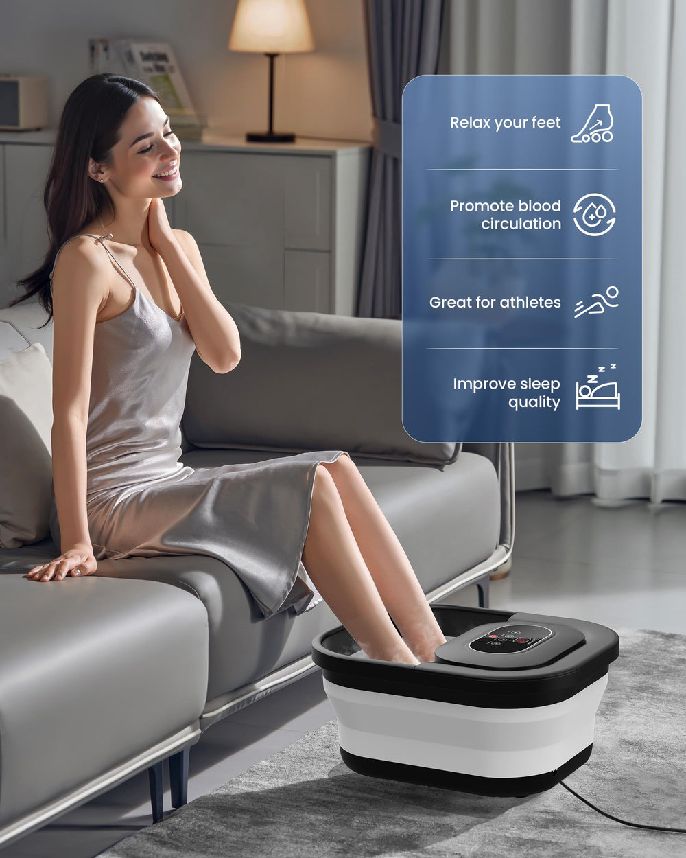 COMFIER adjustable temperature control for customizable warmth and circulation.