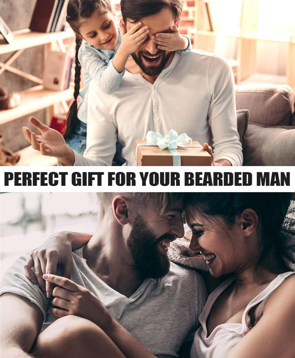 Comfy Mate beard oil bottle—hydrating shine and manageable beard texture.
