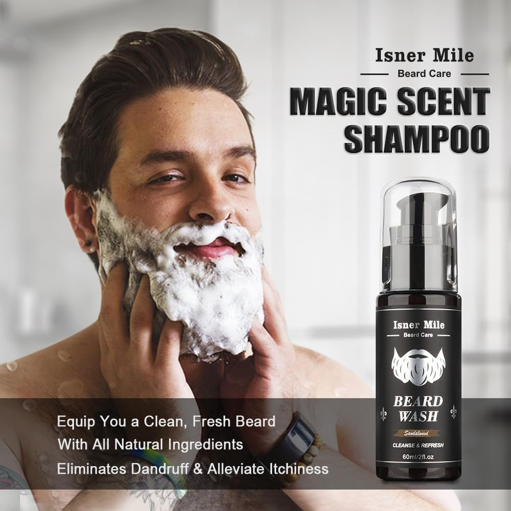 Comfy Mate Isner Mile beard oil bottle for soft, manageable beard