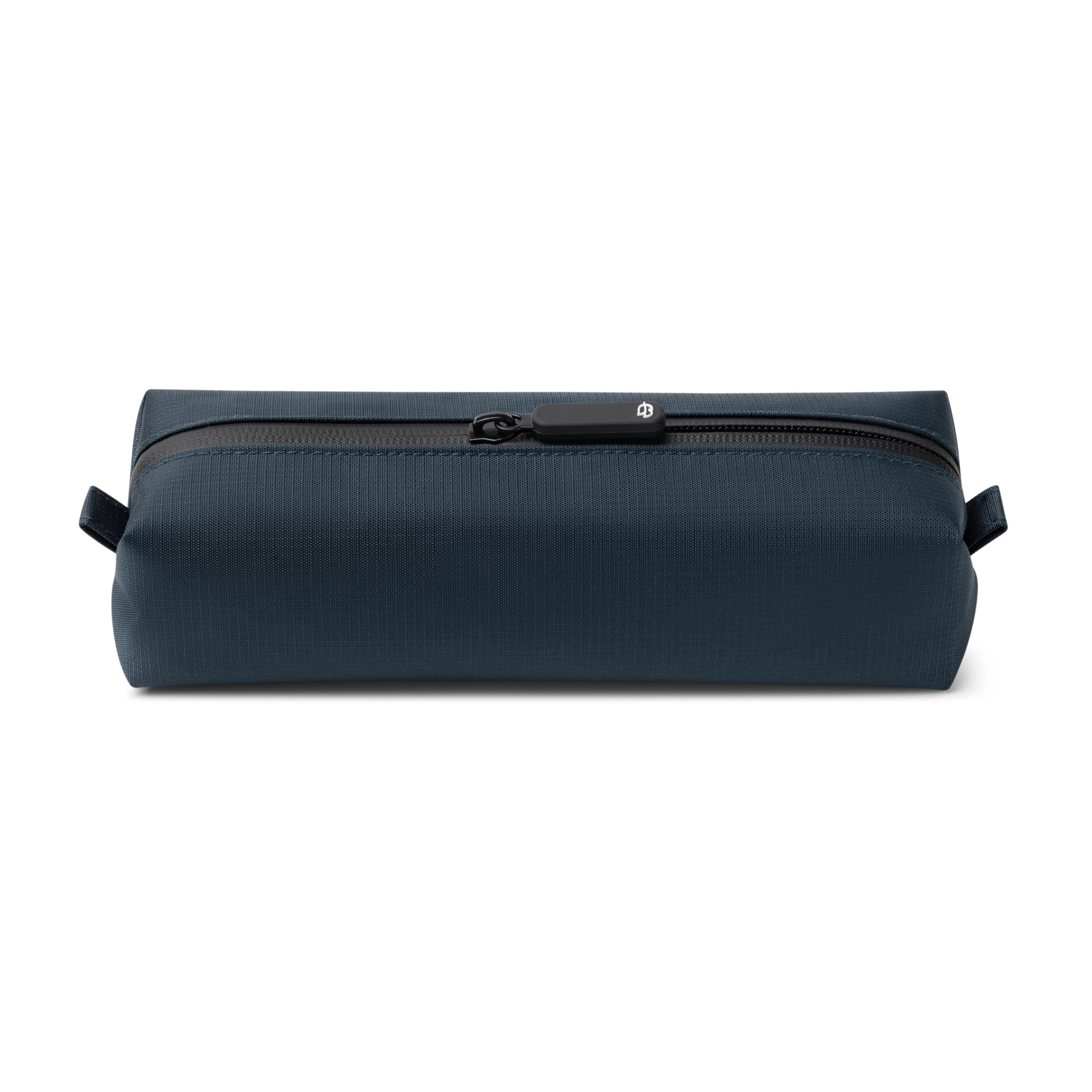 Comfyable small toiletry bag blue front view for organized travel essentials.