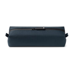Comfyable small toiletry bag blue front view for organized travel essentials.