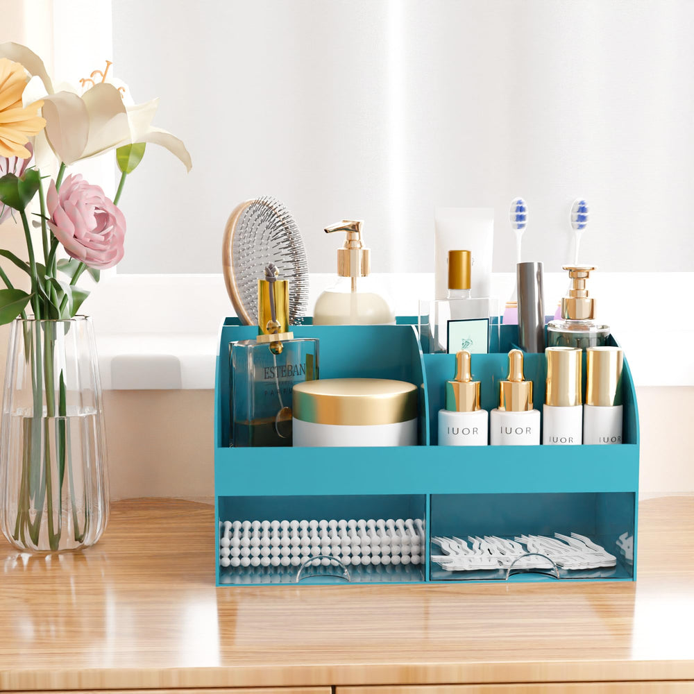 COMFYROOM cosmetic display case in dark green for neat product showcase