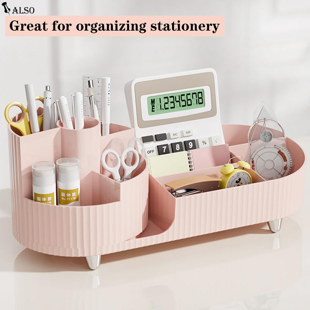 COMFYROOM countertop display case keeps perfumes and lotions organized.