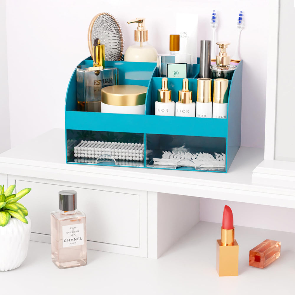 COMFYROOM dresser-top organizer in dark green for compact spaces