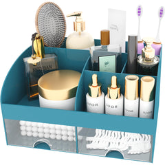 COMFYROOM makeup brush holder in dark green keeps brushes tidy