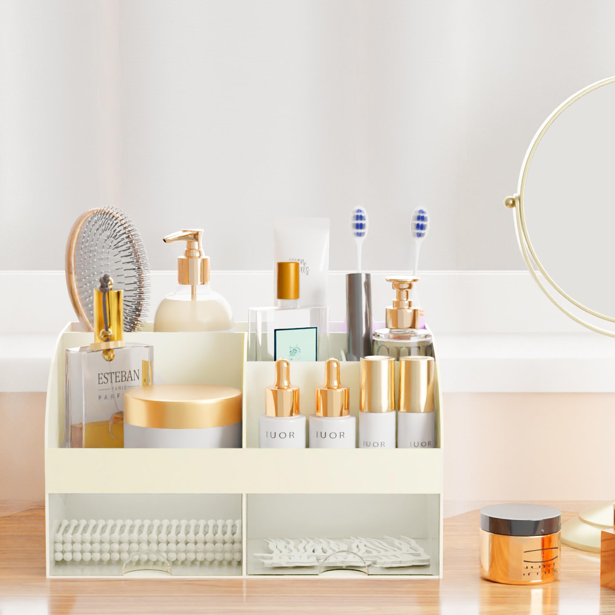 COMFYROOM mantiene orden para labiales, brochas y esmaltes con estilo
