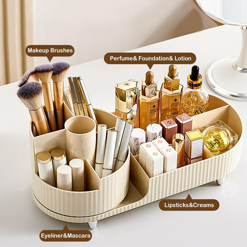 COMFYROOM right cosmetics storage keeps skincare, lotions, and palettes organized in one place.