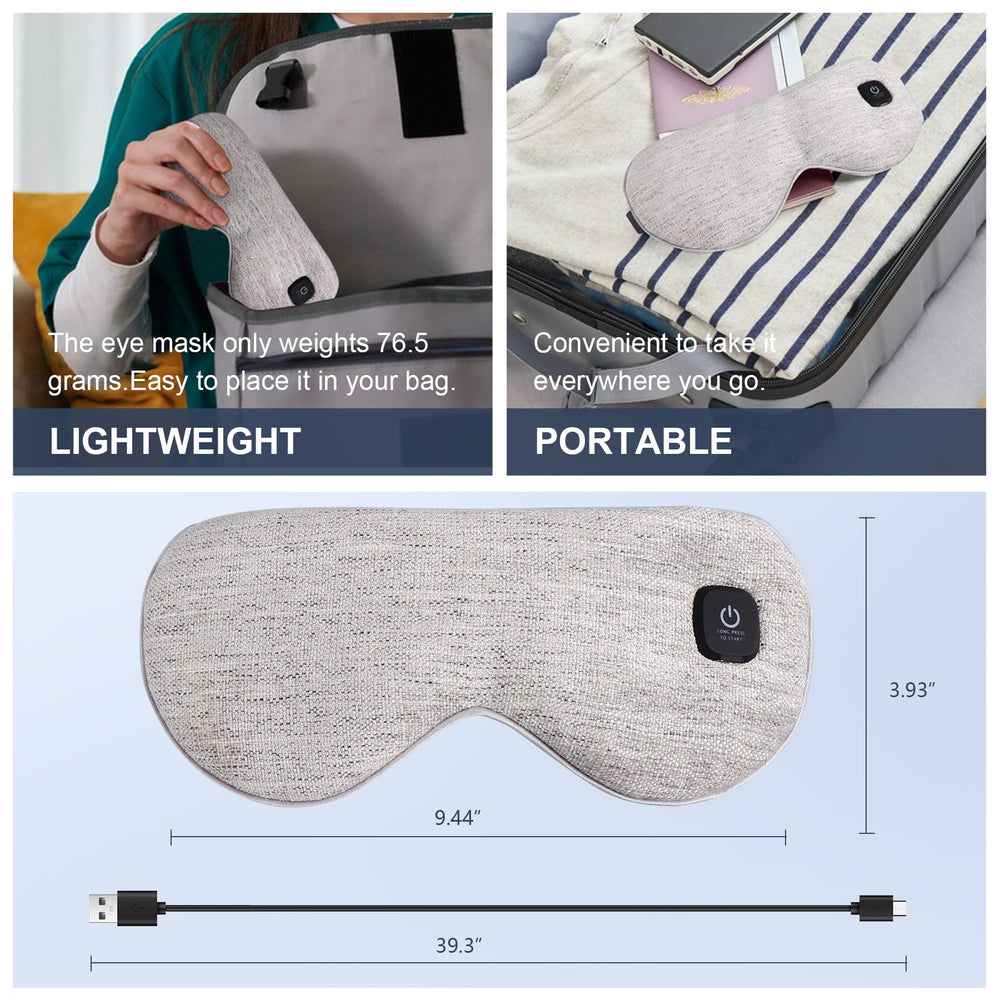 COMFYTHERA eye mask temperature control emphasizes customizable heat levels
