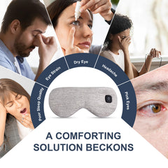 COMFYTHERA heated eye mask cordless side view highlights comfortable fit during use