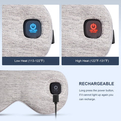 COMFYTHERA warm compress eye mask showcases soothing warmth for eye comfort