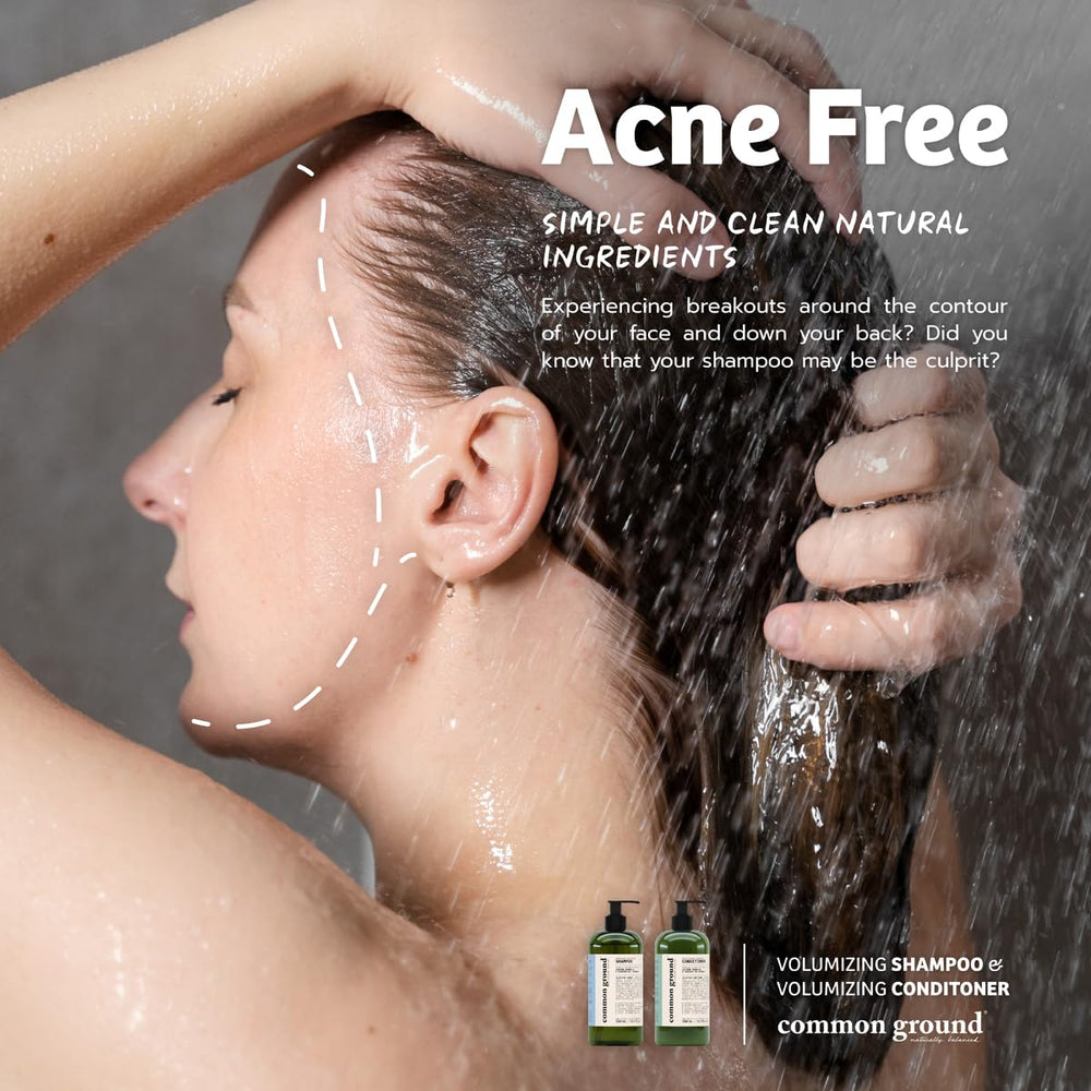 Common Ground hair with volume and shine due to volumizing formula