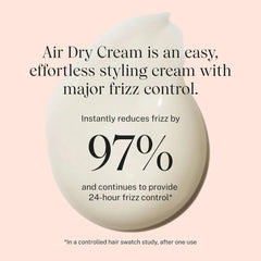 Complete Air Dry Cream on wet hair shows quick absorption and subtle shine