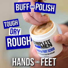 Complete For Men foot scrub exfoliation for rough skin removal