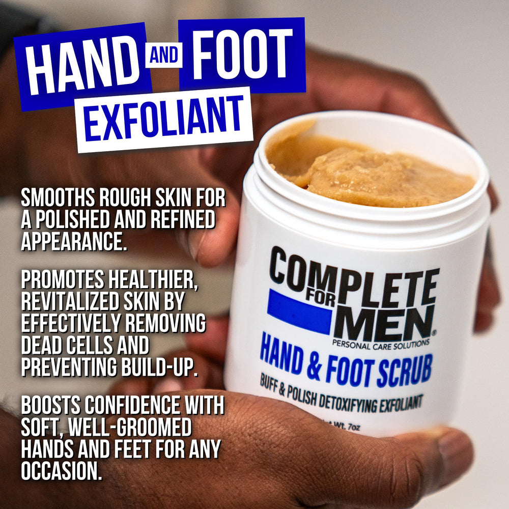 Complete For Men sugar scrub with natural exfoliators for deep cleansing