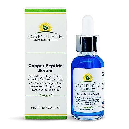 Complete Skin Solutions serum bottle with label highlighting hydration benefits