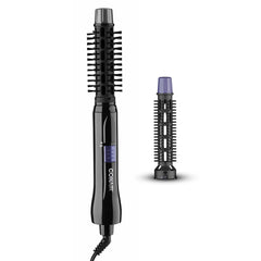 Conair 2-in-1 hot air styling curl brush front view showing overall design for quick defined curls