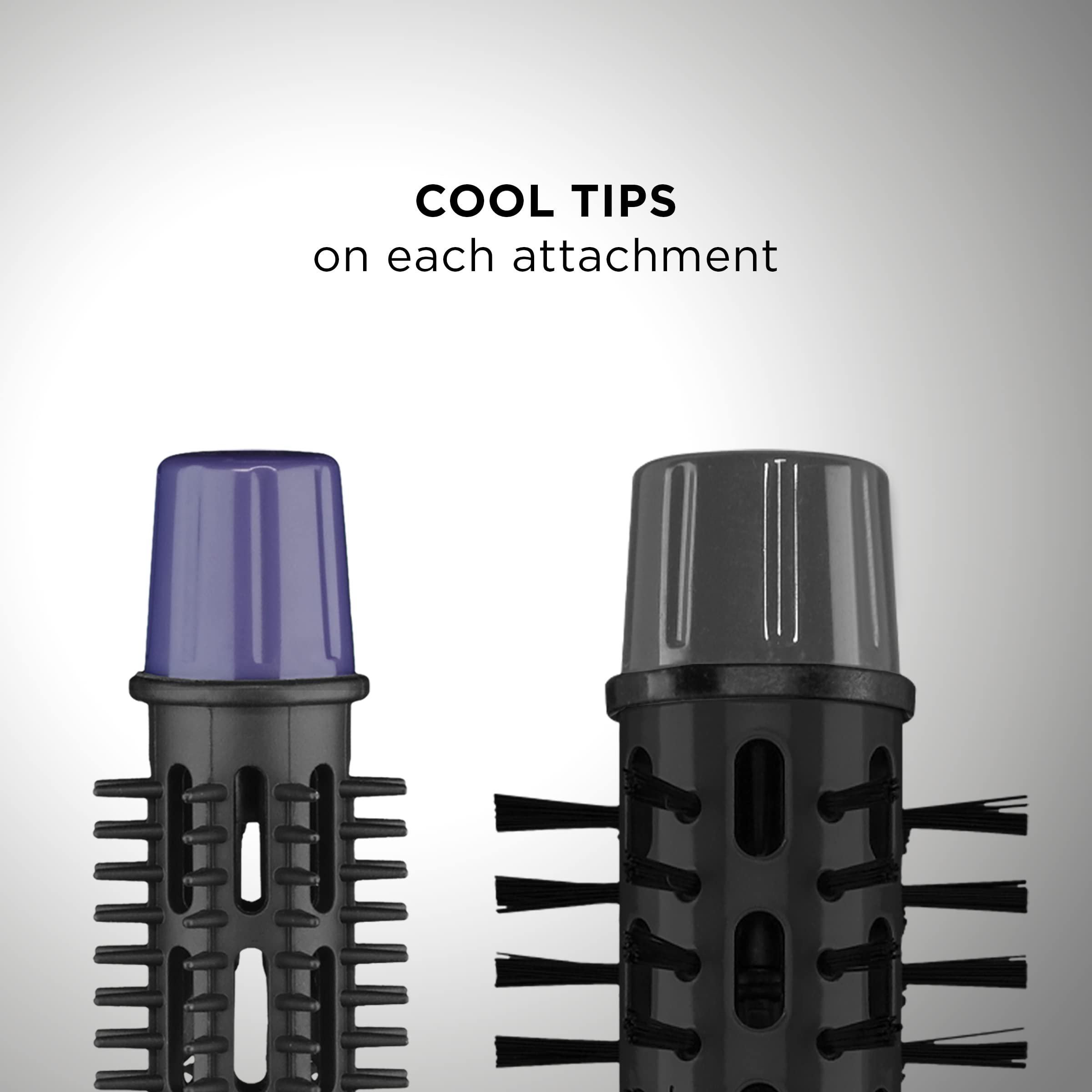 Conair 2-in-1 brush on/off switch detail for simple operation