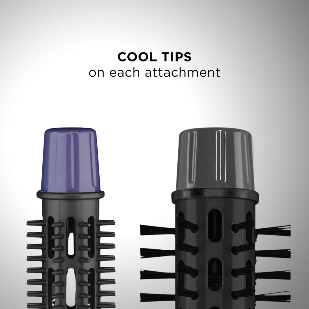 Conair 2-in-1 brush on/off switch detail for simple operation