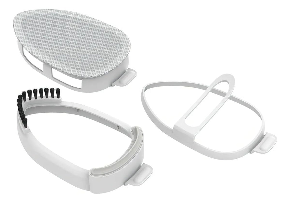Conair 2-in-1 steamer-iron gentle-temp dial: fabric-safe settings for delicate fabrics.