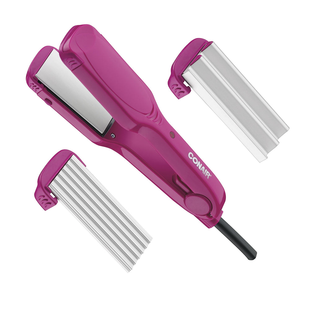 Conair 3-in-1 straight waves styler with flat plates for sleek shine and straight finish