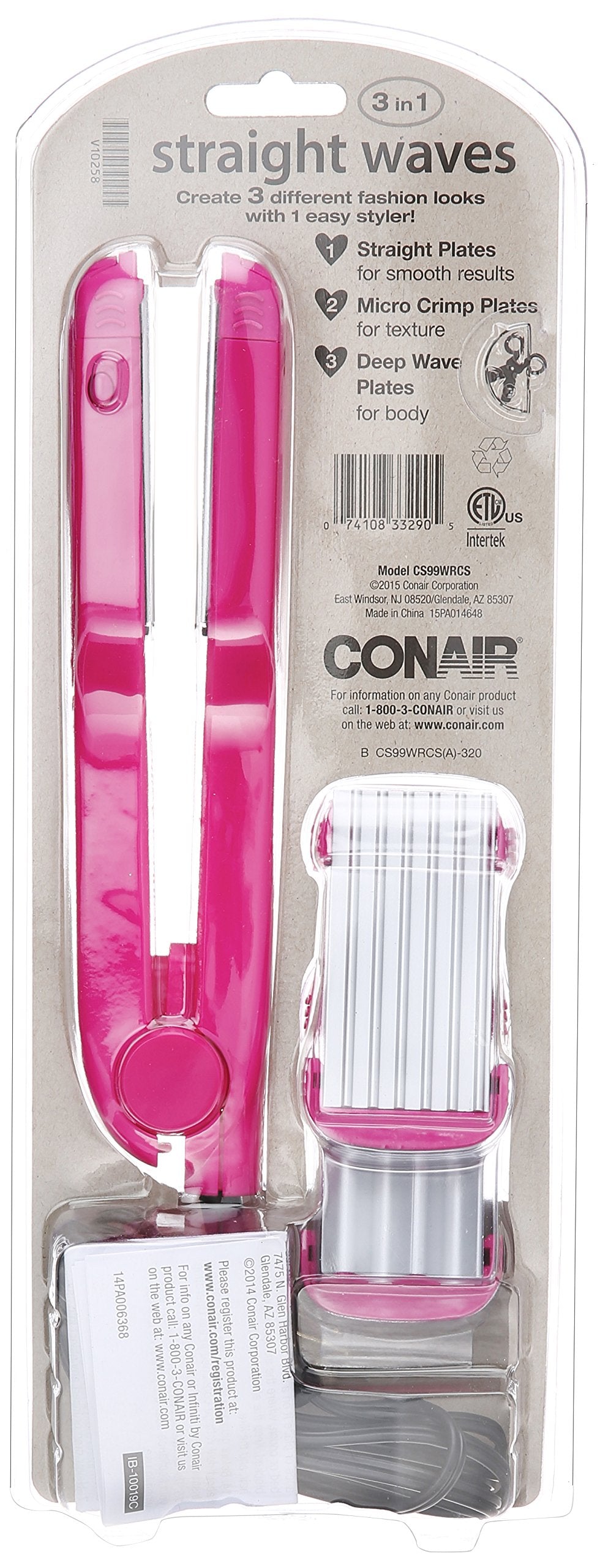 Conair 3-in-1 styler in use offering versatile styling options