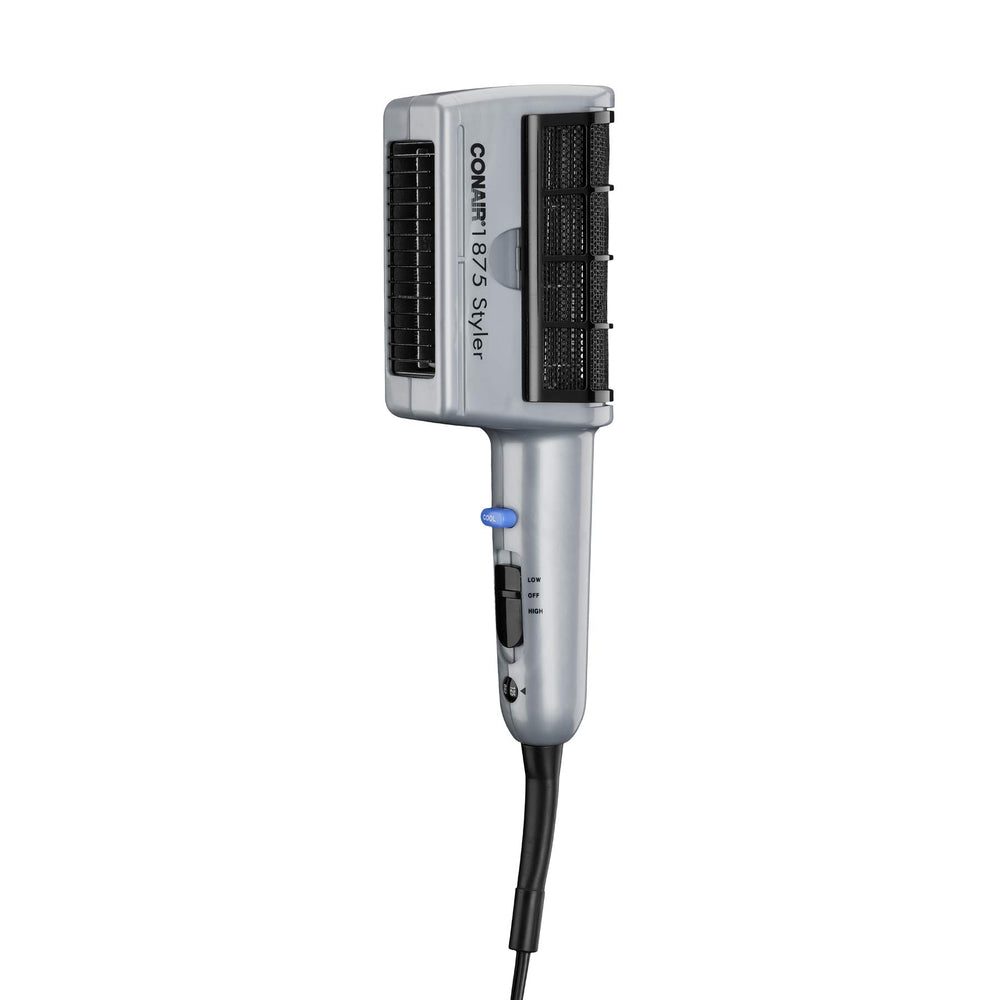 Conair 3-in-1 attachments showcase adjustable styling options for smooth or voluminous looks.
