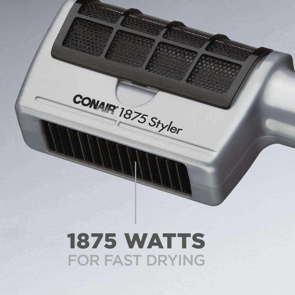 Conair dryer with 2 heat and speed settings for adaptable sessions.