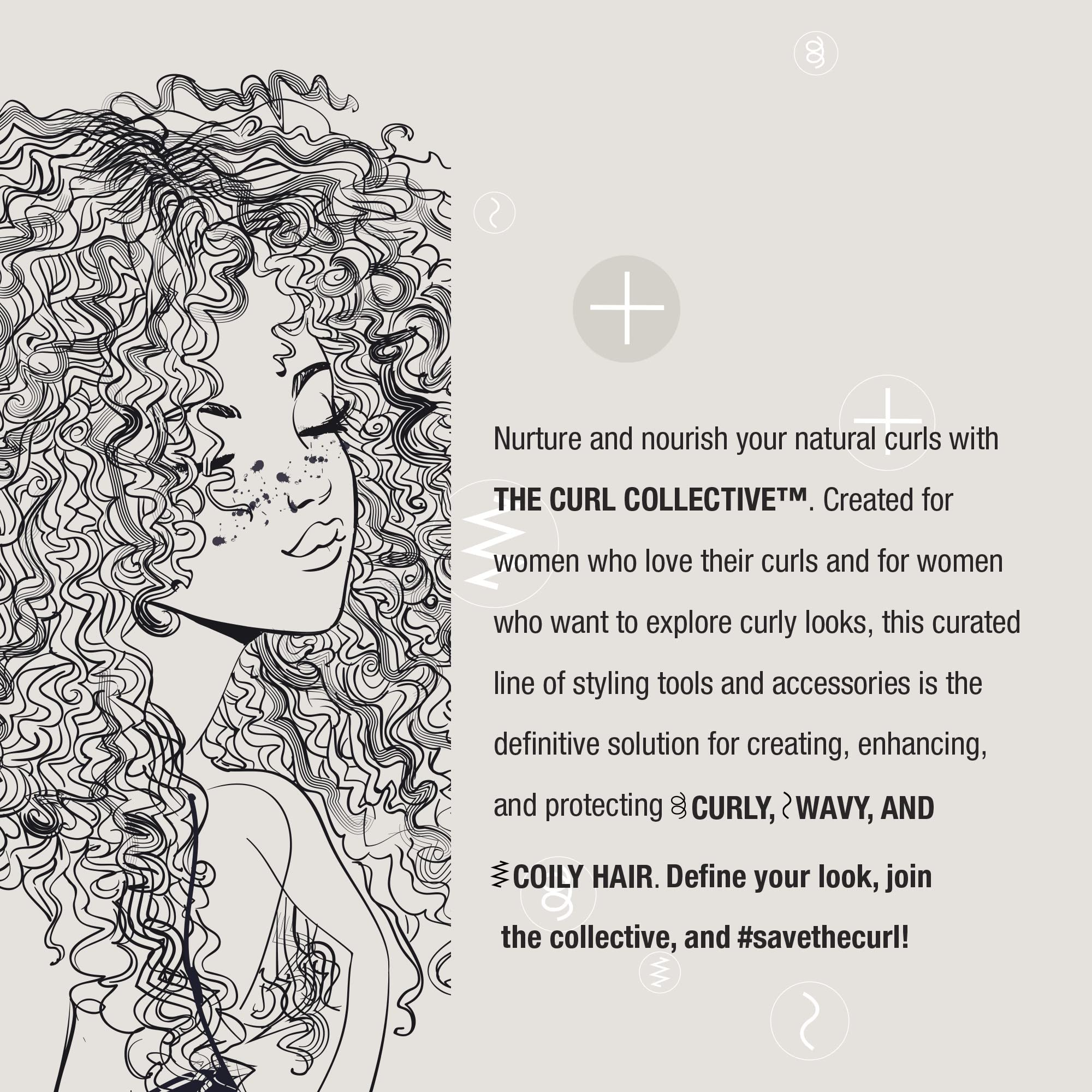 Conair Curl Collective finished look highlighting defined curls and shine