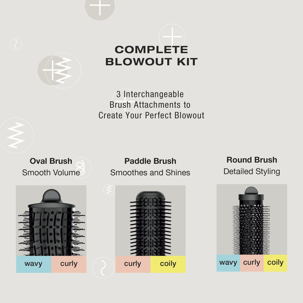 Conair Curl Collective paddle brush smoothing and adding shine to curly hair