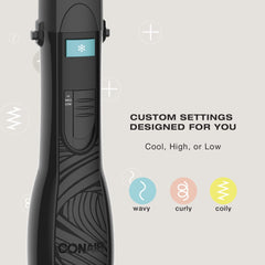 Conair Curl Collective round brush styling curls with wavy bristles