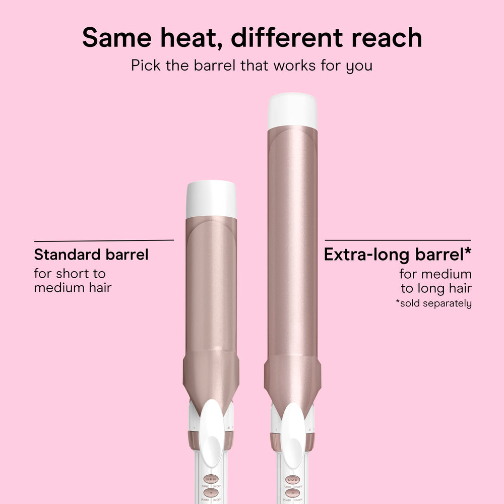 Conair curling iron with travel pouch highlighting dual voltage convenience