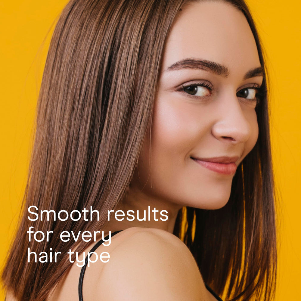 Conair double ceramic straightening brush in action styling hair for a smooth finish
