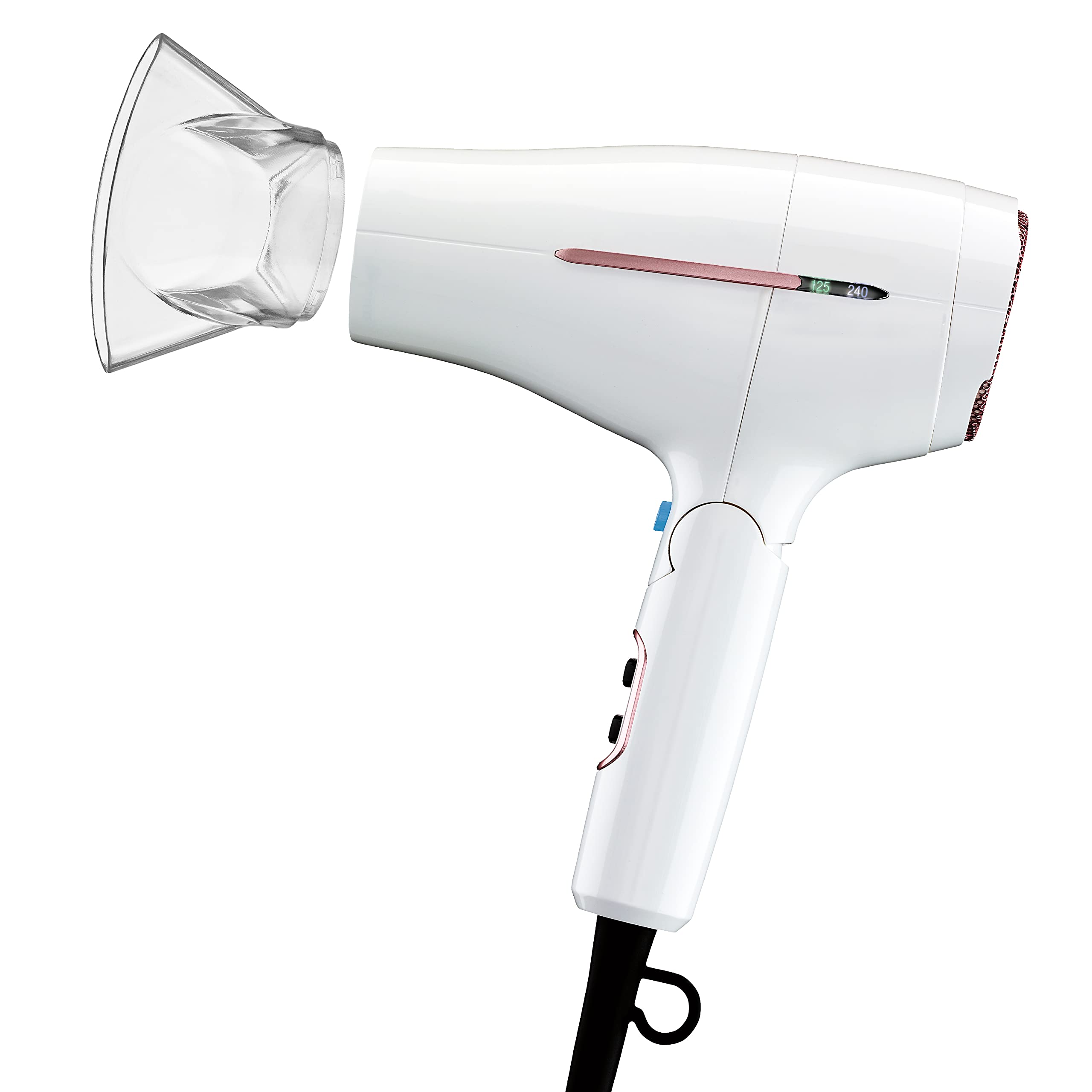 Conair Double Ceramic Travel Dryer with folding handle for easy packing on the go.