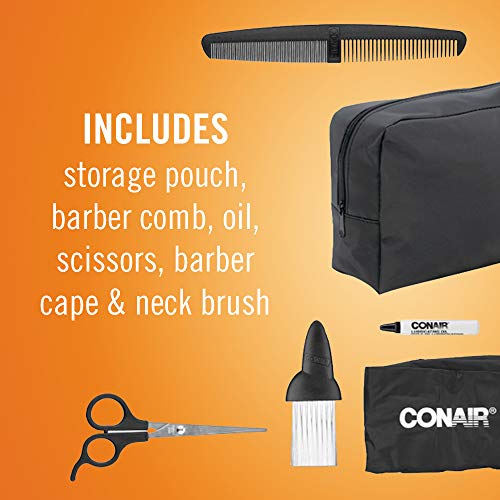 Conair Even Cut cleaning oil and brush for blade maintenance.