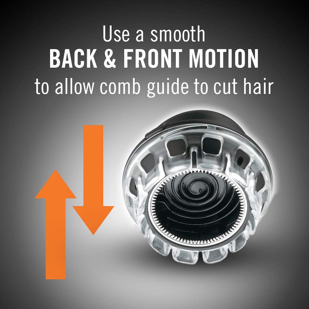 Conair Even Cut cut-lengths five options including 1/8, 1/4, 3/8, 1/2 and extra setting.