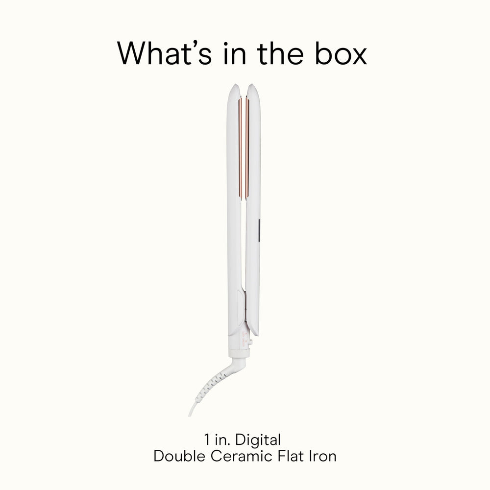 Conair flat iron suitable for all hair types and textures.