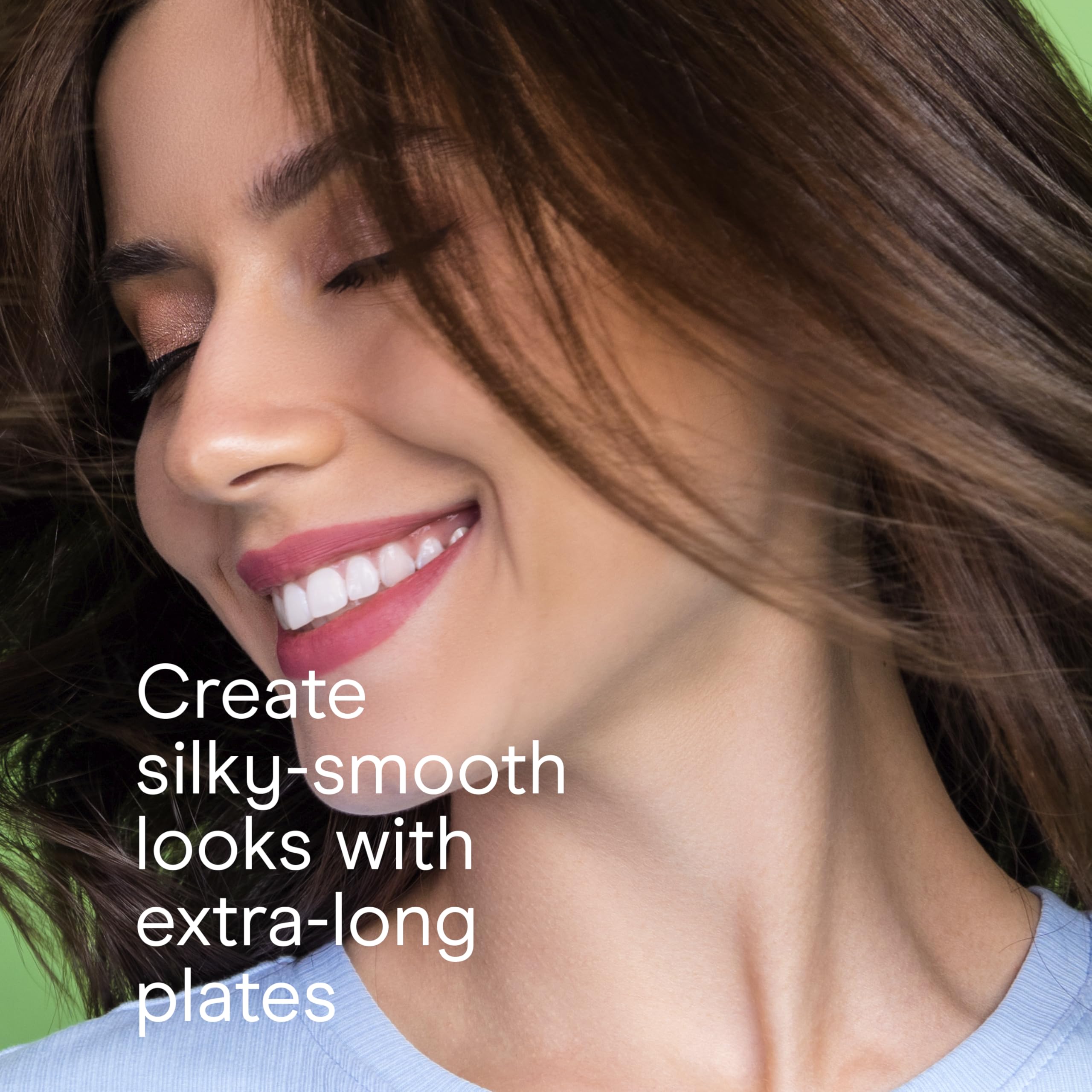 Conair flat iron with dual voltage for travel-friendly styling worldwide.
