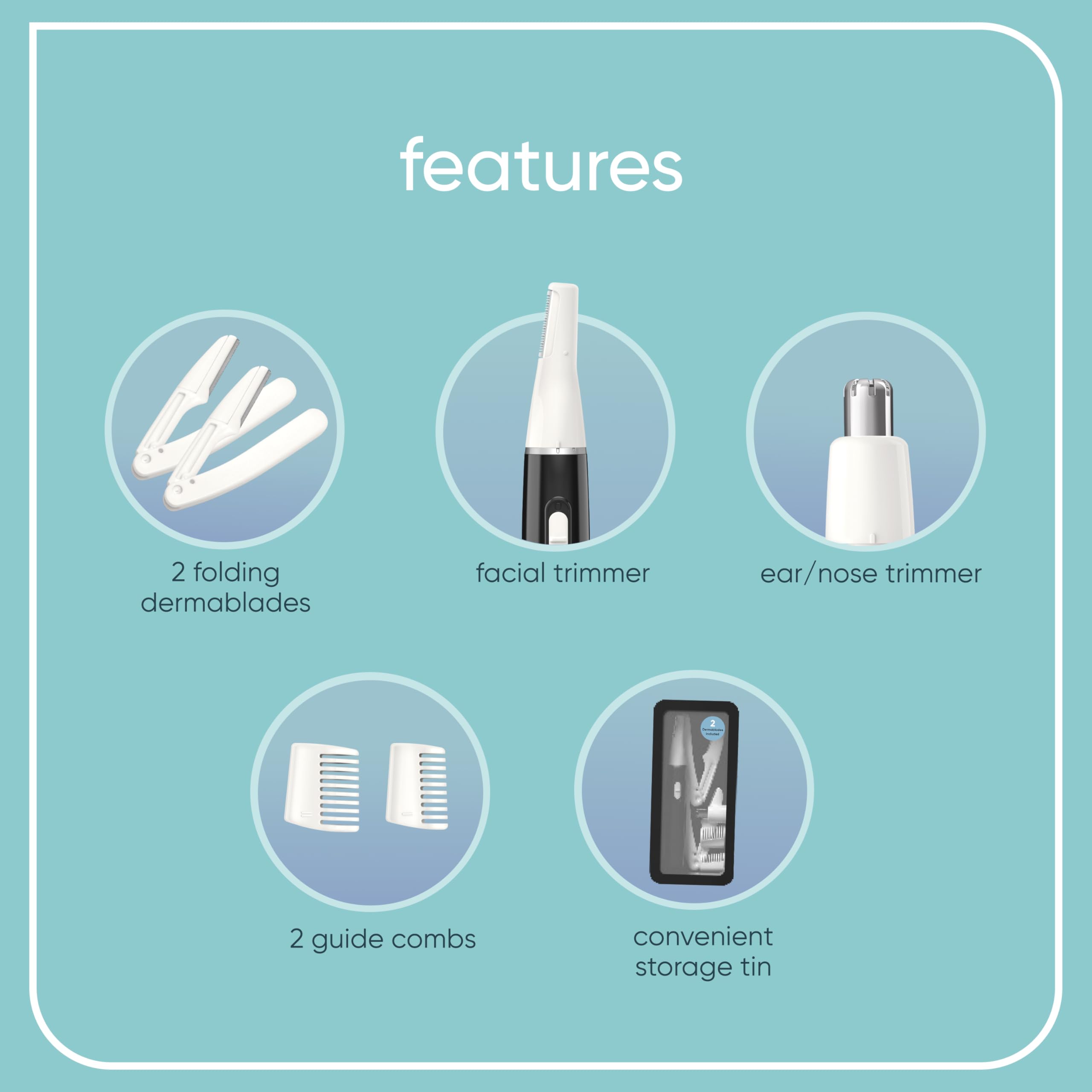 Conair GIRLBOMB nose and ear trimmer for safe, precise grooming