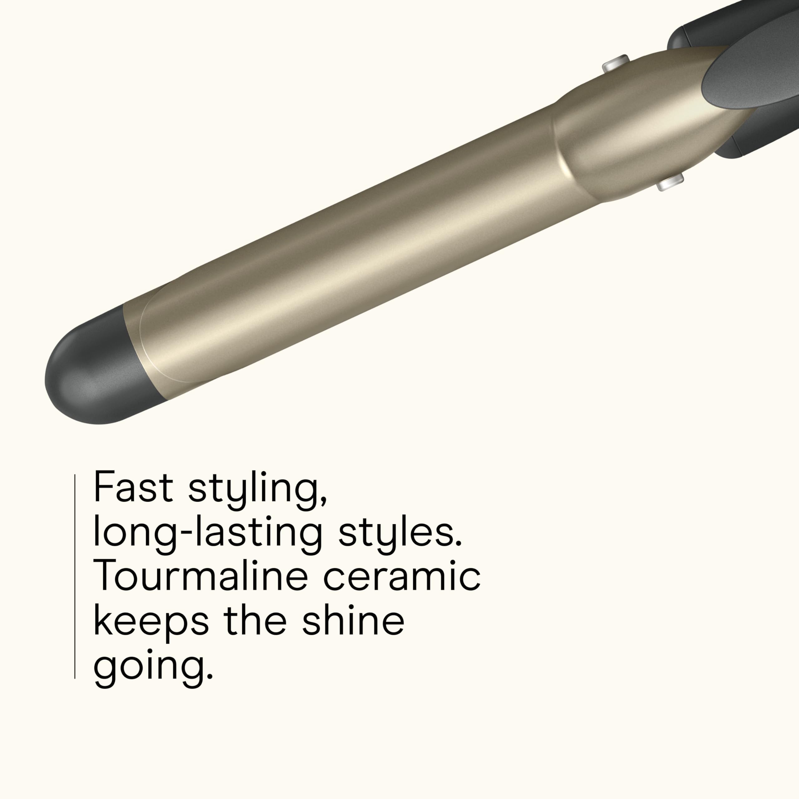 Conair Infiniti Pro 1-inch barrel with heat settings demonstrates versatile styling options.