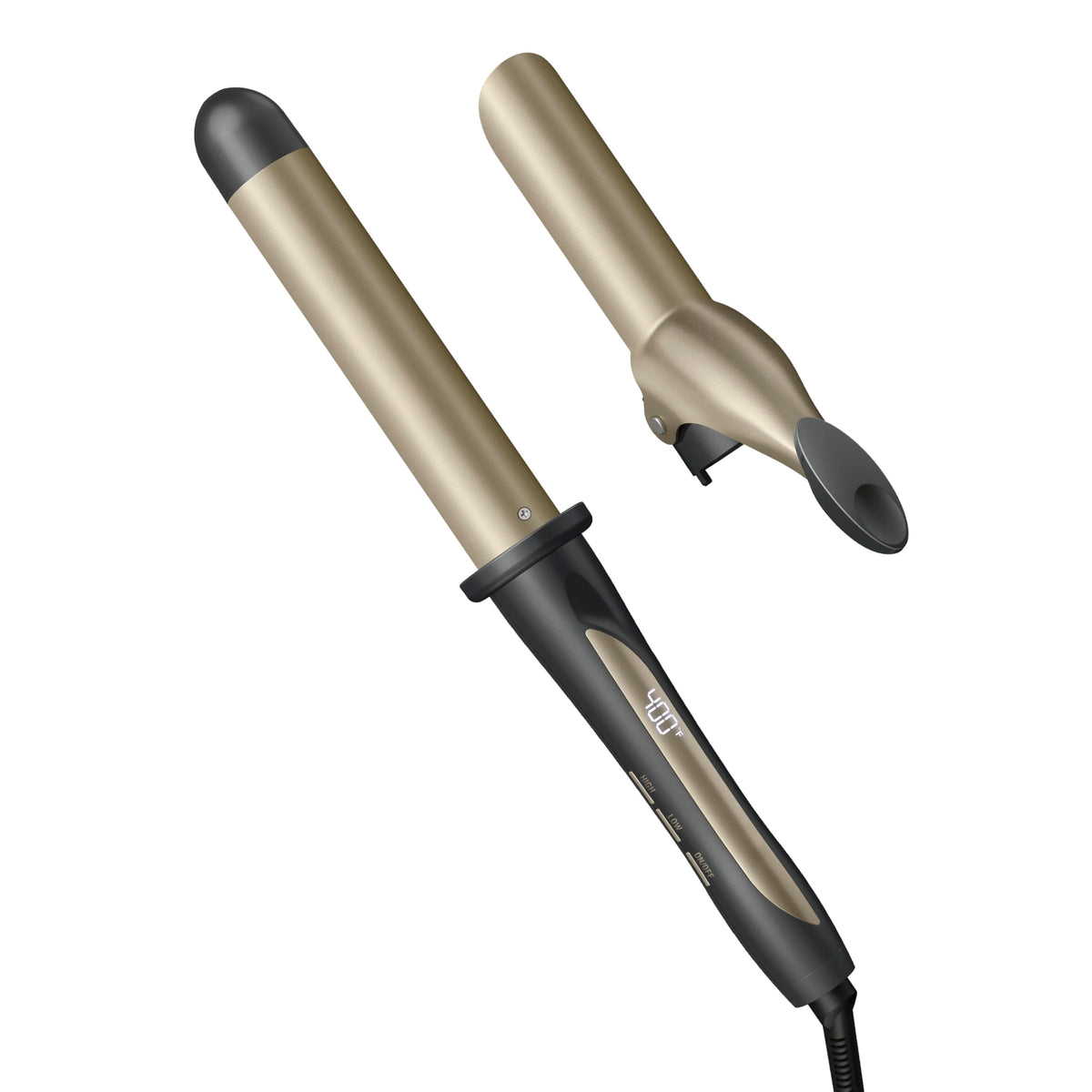 Conair INFINITI PRO curling wand with tourmaline ceramic barrel for frizz-free curls.