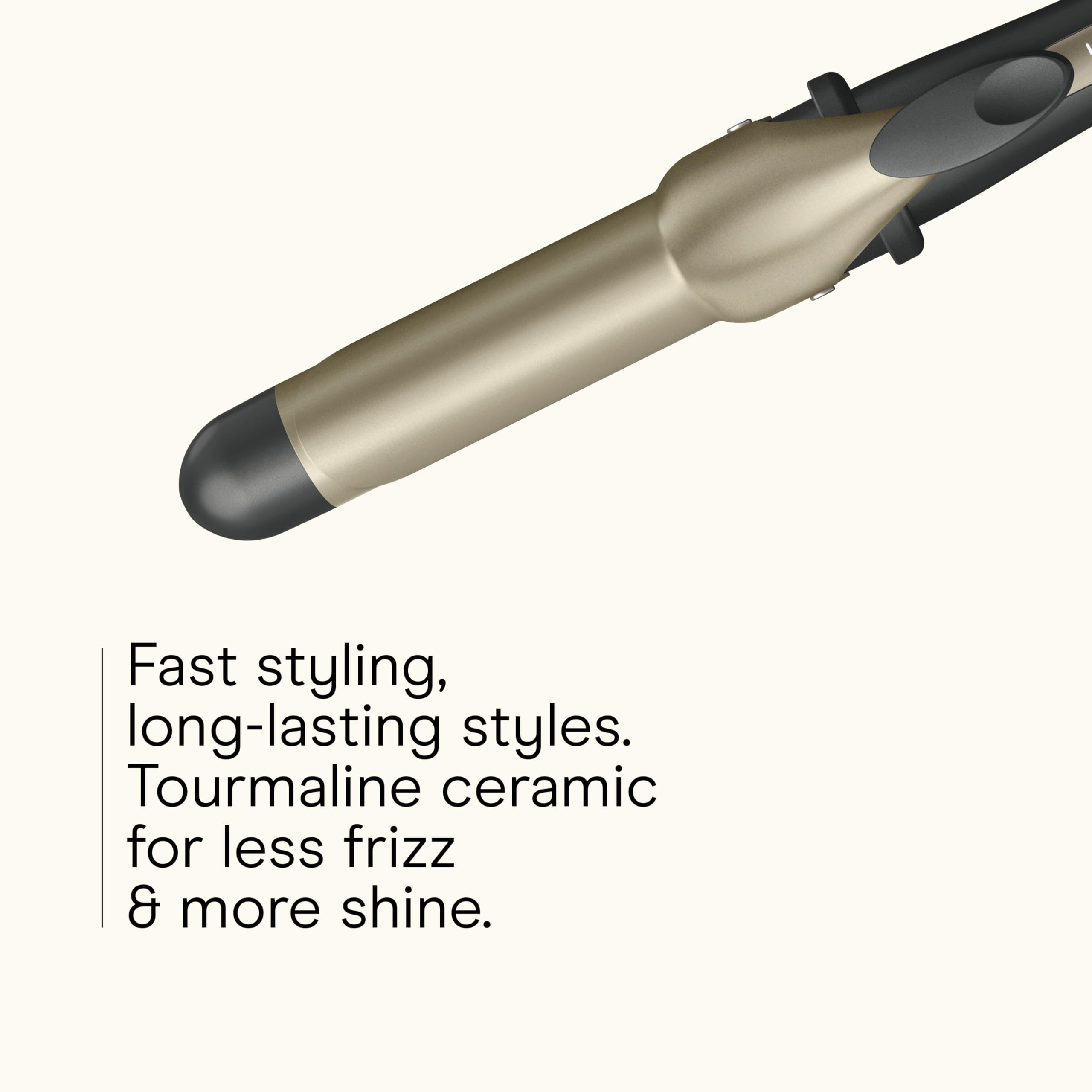 Conair INFINITI PRO true ceramic heater heats up in 30 seconds for quick styling.