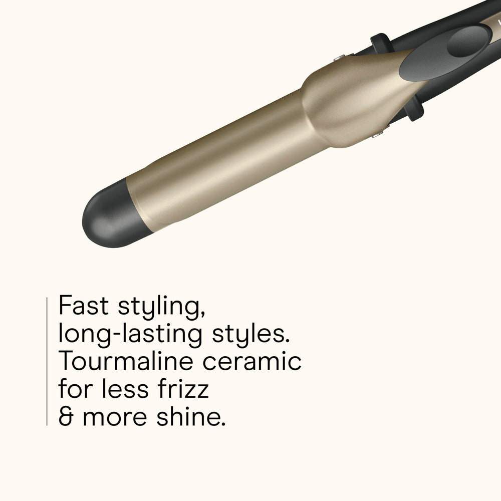 Conair INFINITI PRO true ceramic heater heats up in 30 seconds for quick styling.